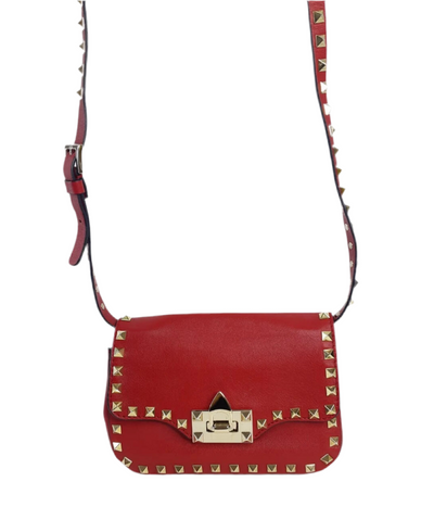 Valentino Garavani Red Leather Crossbody Bag