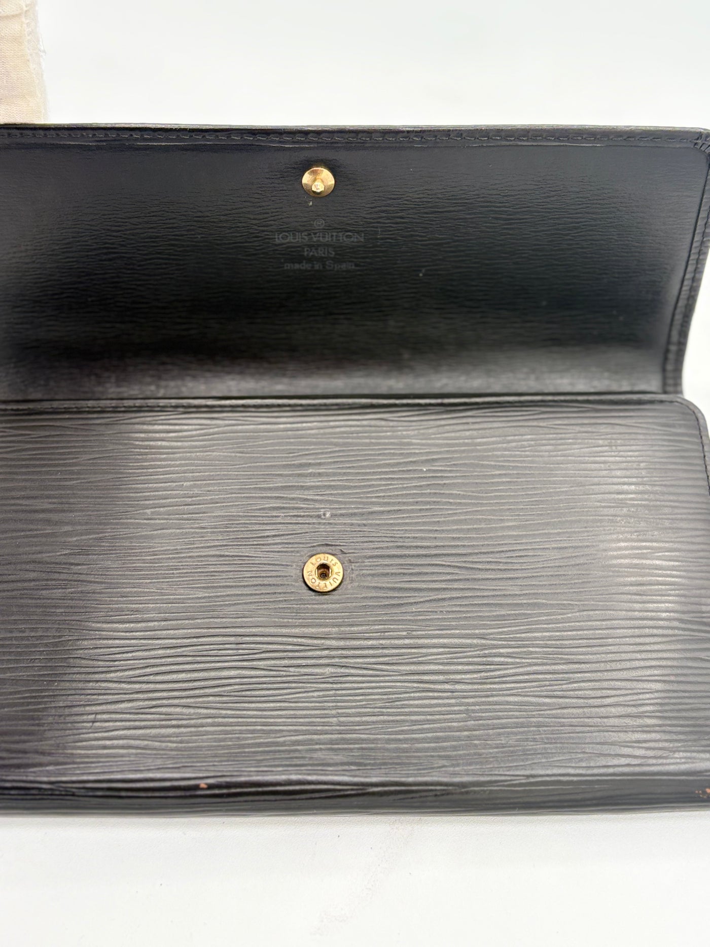 Louis Vuitton Black Epi Wallet