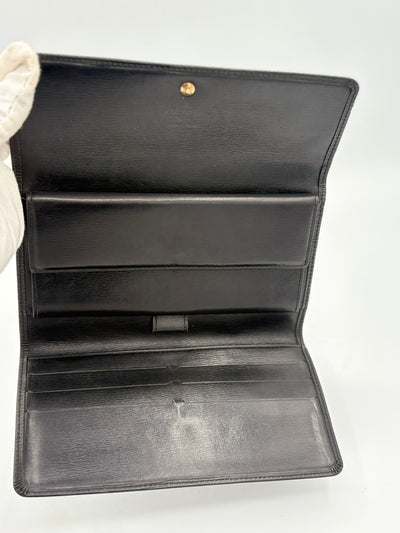 Louis Vuitton Black Epi Wallet