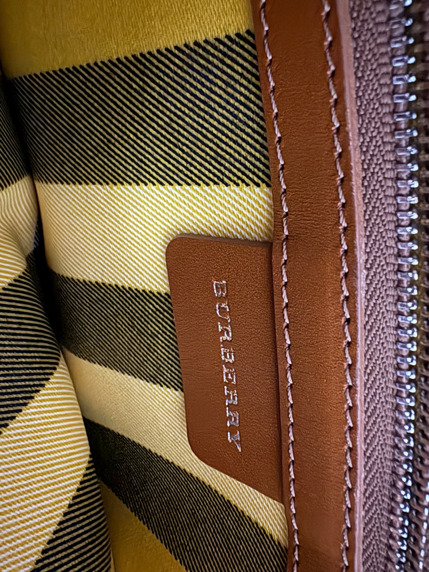 Burberry Raffia & Leather Tote Bag Natural Material