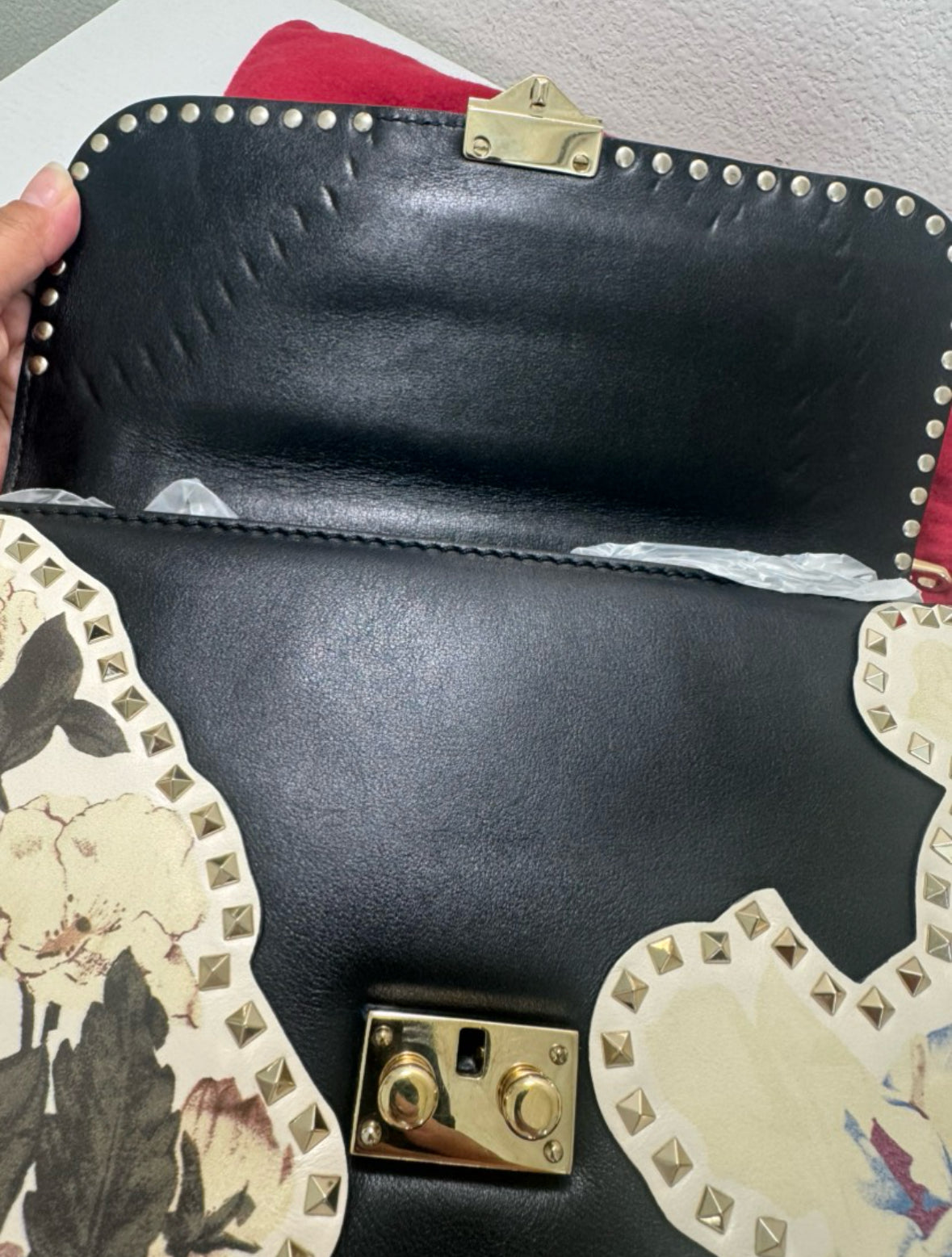 Valentino Glam Lock Small Kimono 1997 Print Shoulder Bag – Preowned