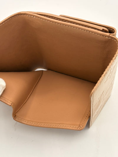 Louis Vuitton Yellow Vernis Compact Snap Wallet