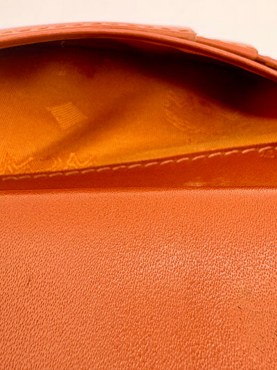 Vintage MCM Cognac Compact Kisslock Wallet – Excellent Used Condition