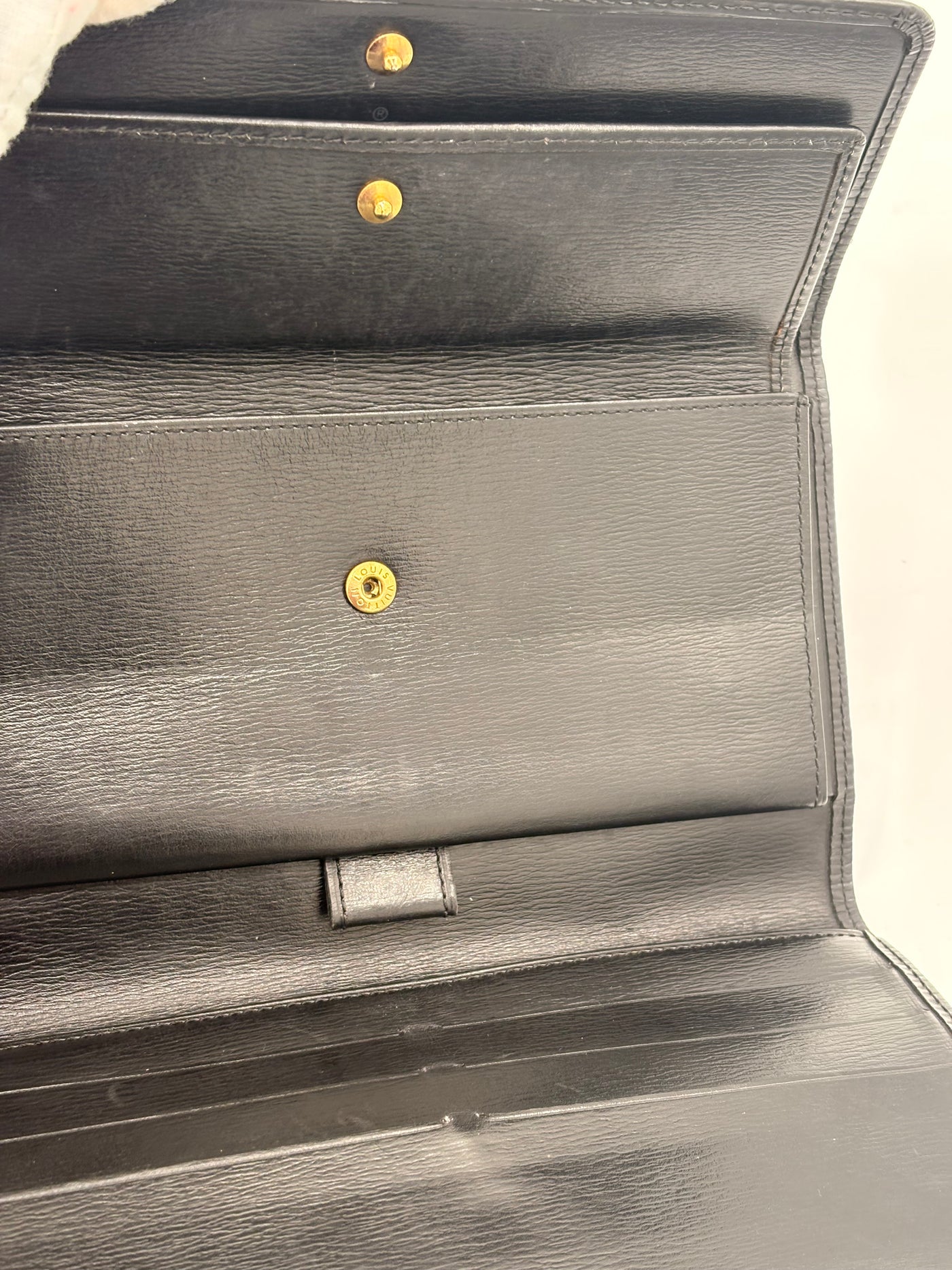 Louis Vuitton Black Epi Wallet