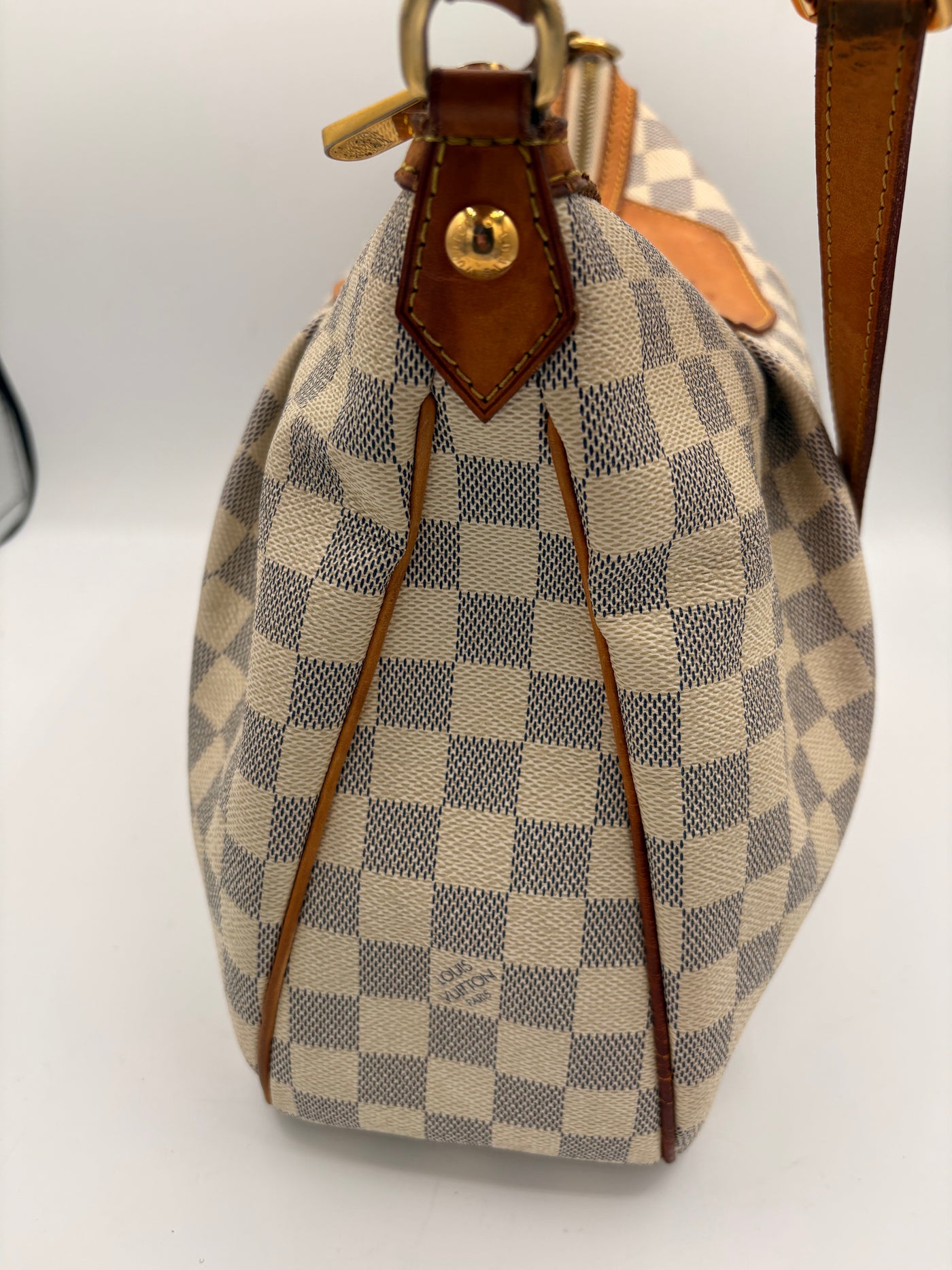 Louis Vuitton Siracusa MM Damier Azur Handbag with Dustbag