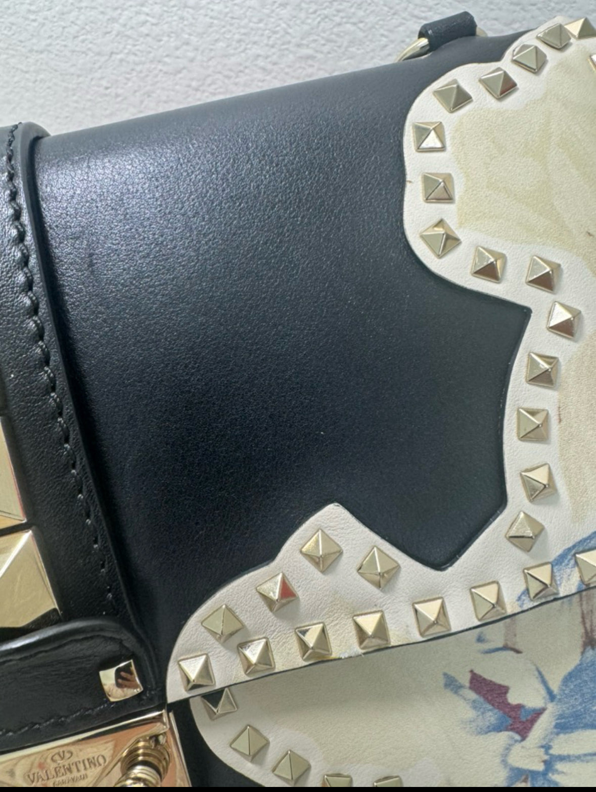 Valentino Glam Lock Small Kimono 1997 Print Shoulder Bag – Preowned