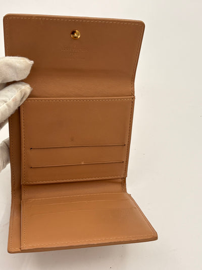Louis Vuitton Yellow Vernis Compact Snap Wallet