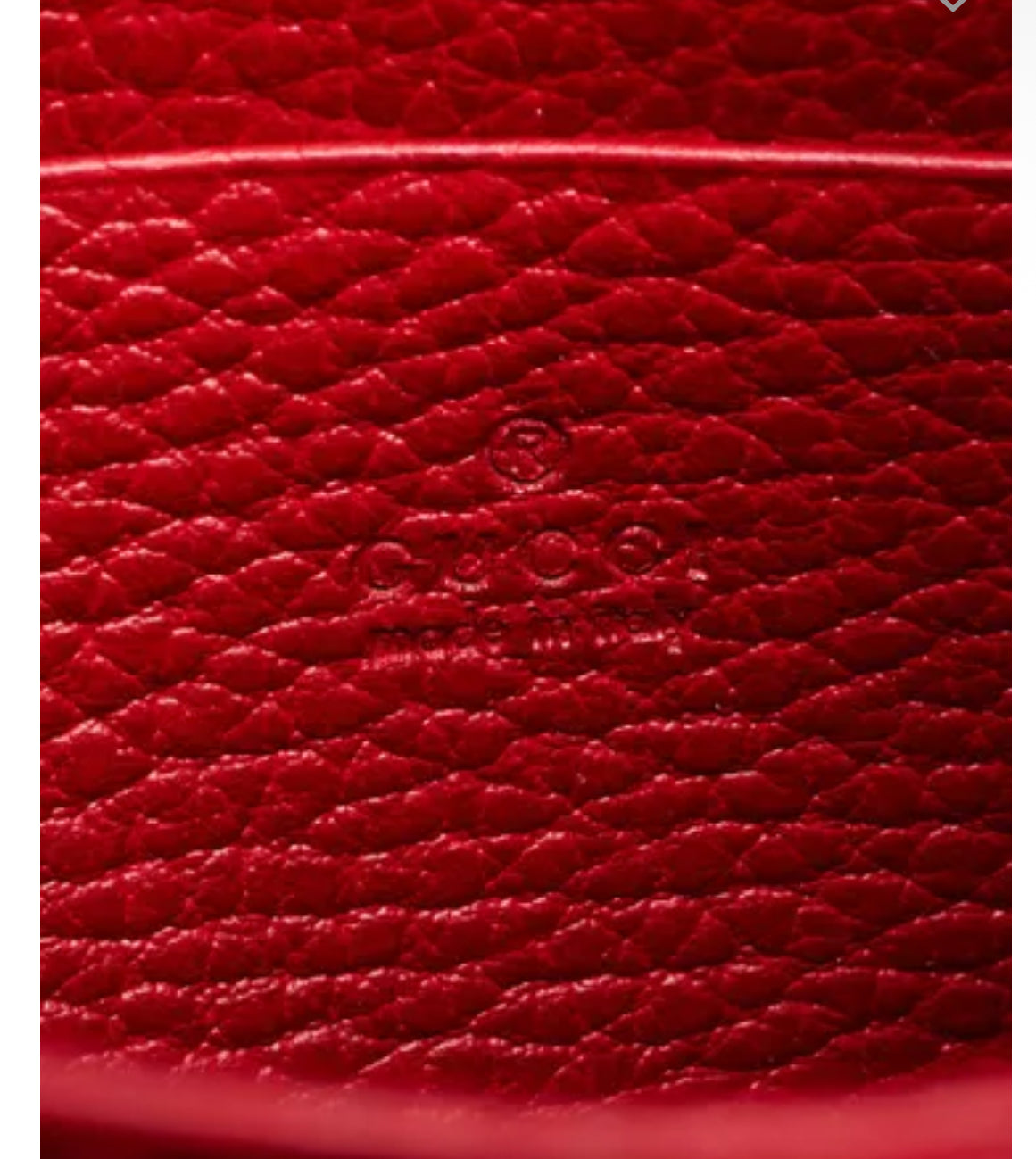 GUCCI Red Pebbled Leather Dionysus Small Chain Bag