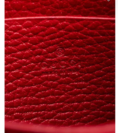 GUCCI Red Pebbled Leather Dionysus Small Chain Bag