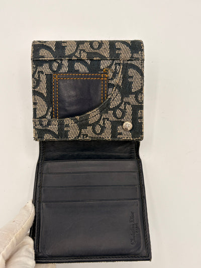 Christian Dior Trotter Canvas Trifold Wallet