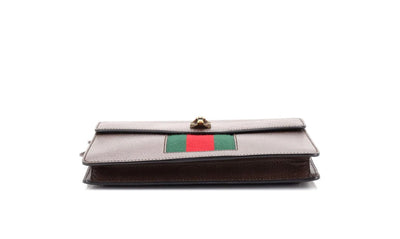 Gucci Animalier Web Chain Shoulder Bag Leather Small