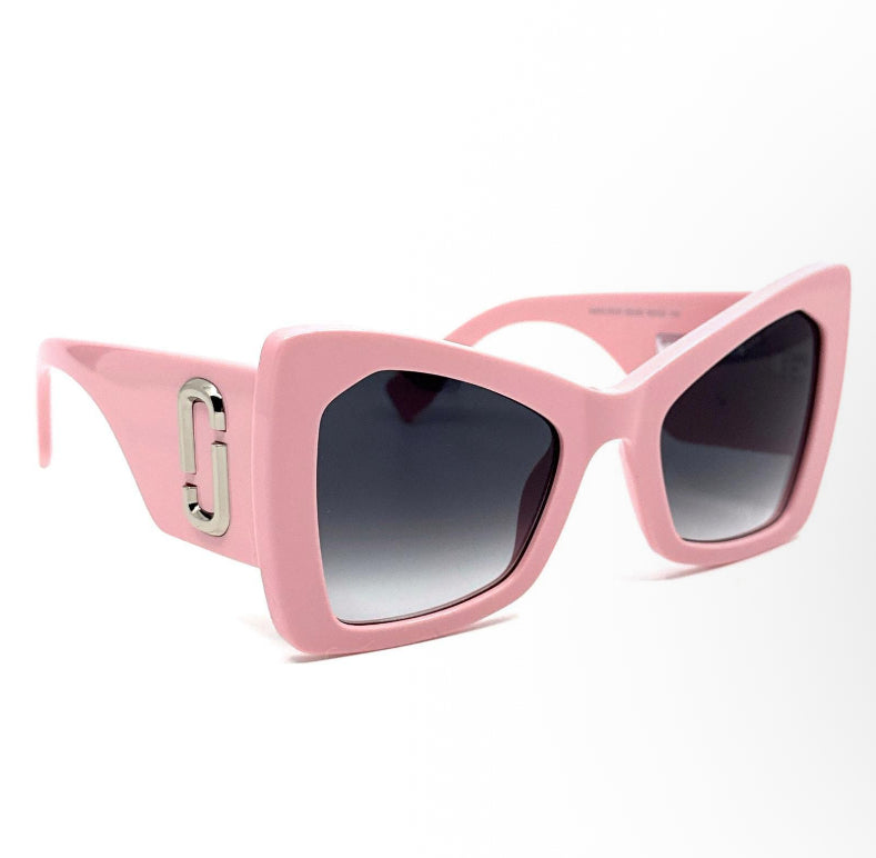 Marc Jacobs Oversized Cat-Eye Sunglasses – Pink (New, Full Set)