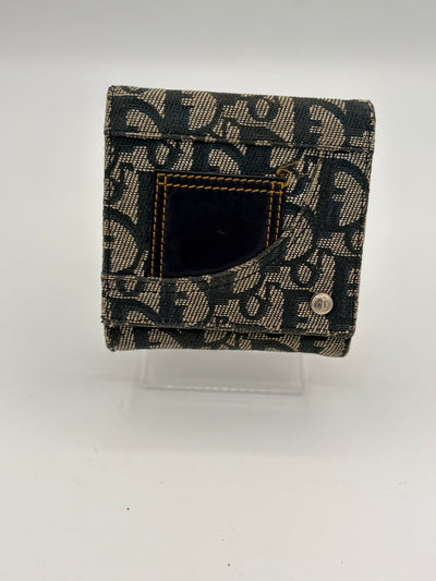 Christian Dior Trotter Canvas Trifold Wallet