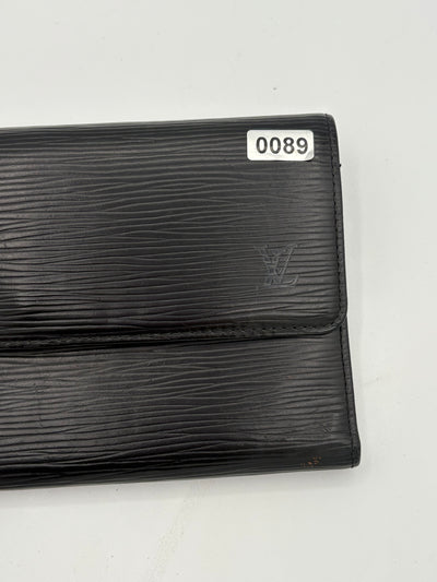 Louis Vuitton Black Epi Wallet