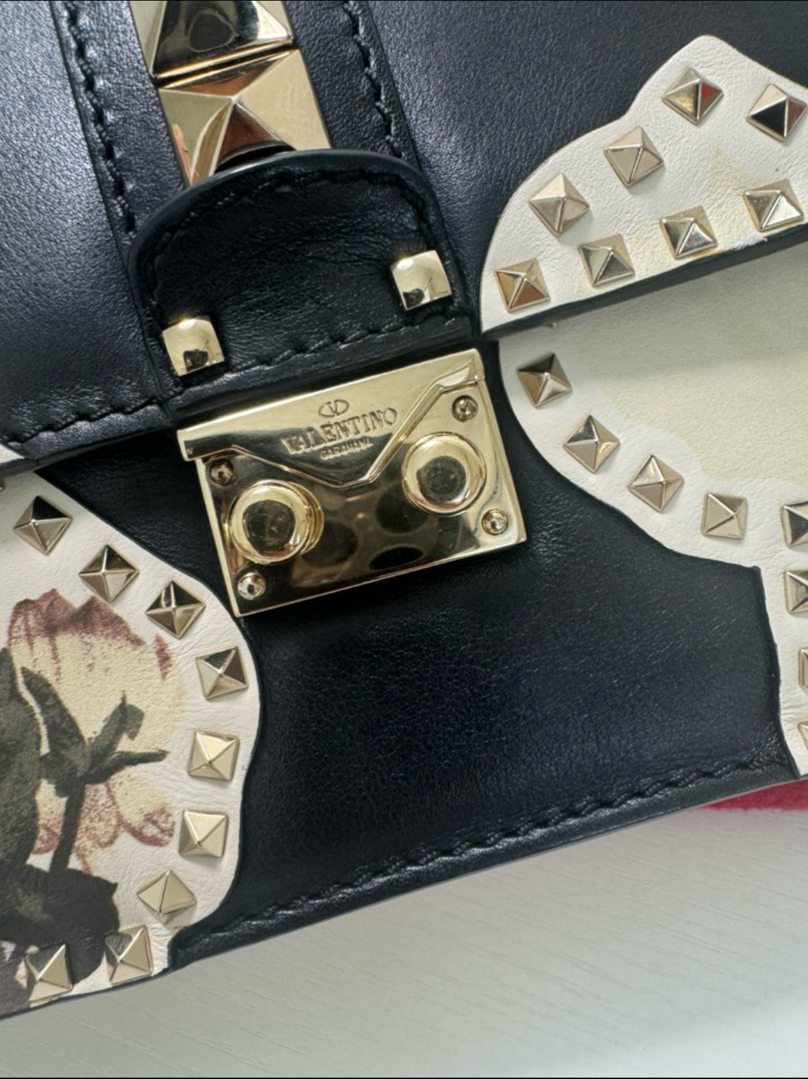 Valentino Glam Lock Small Kimono 1997 Print Shoulder Bag – Preowned