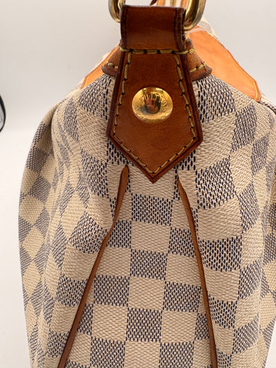 Louis Vuitton Siracusa MM Damier Azur Handbag with Dustbag