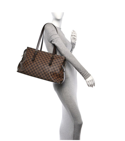 Louis Vuitton Chelsea Tote Bag – Damier Ebene Canvas | Large Luxury Shoulder Bag