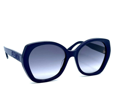 Fendi  Oversized Sunglasses – Navy Blue with Gradient Lenses