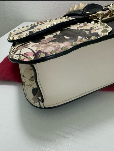 Valentino Glam Lock Small Kimono 1997 Print Shoulder Bag – Preowned