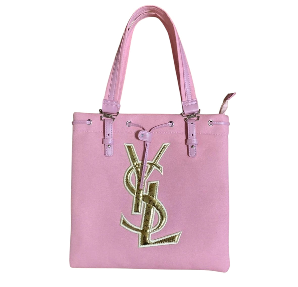 YSL Beauté Pink Canvas Tote Bag – NWT | Limited Edition Designer Shoulder Bag