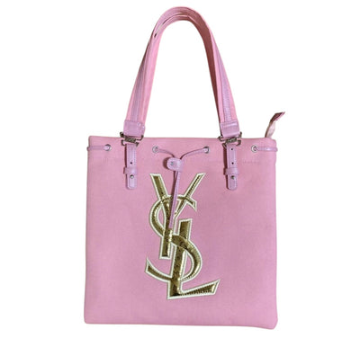 YSL Beauté Pink Canvas Tote Bag – NWT | Limited Edition Designer Shoulder Bag