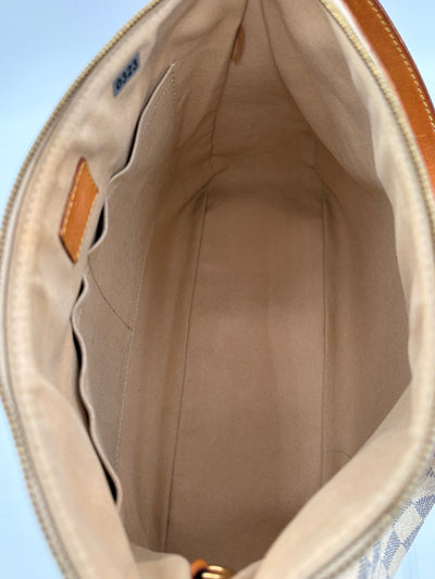 Louis Vuitton Siracusa MM Damier Azur Handbag with Dustbag