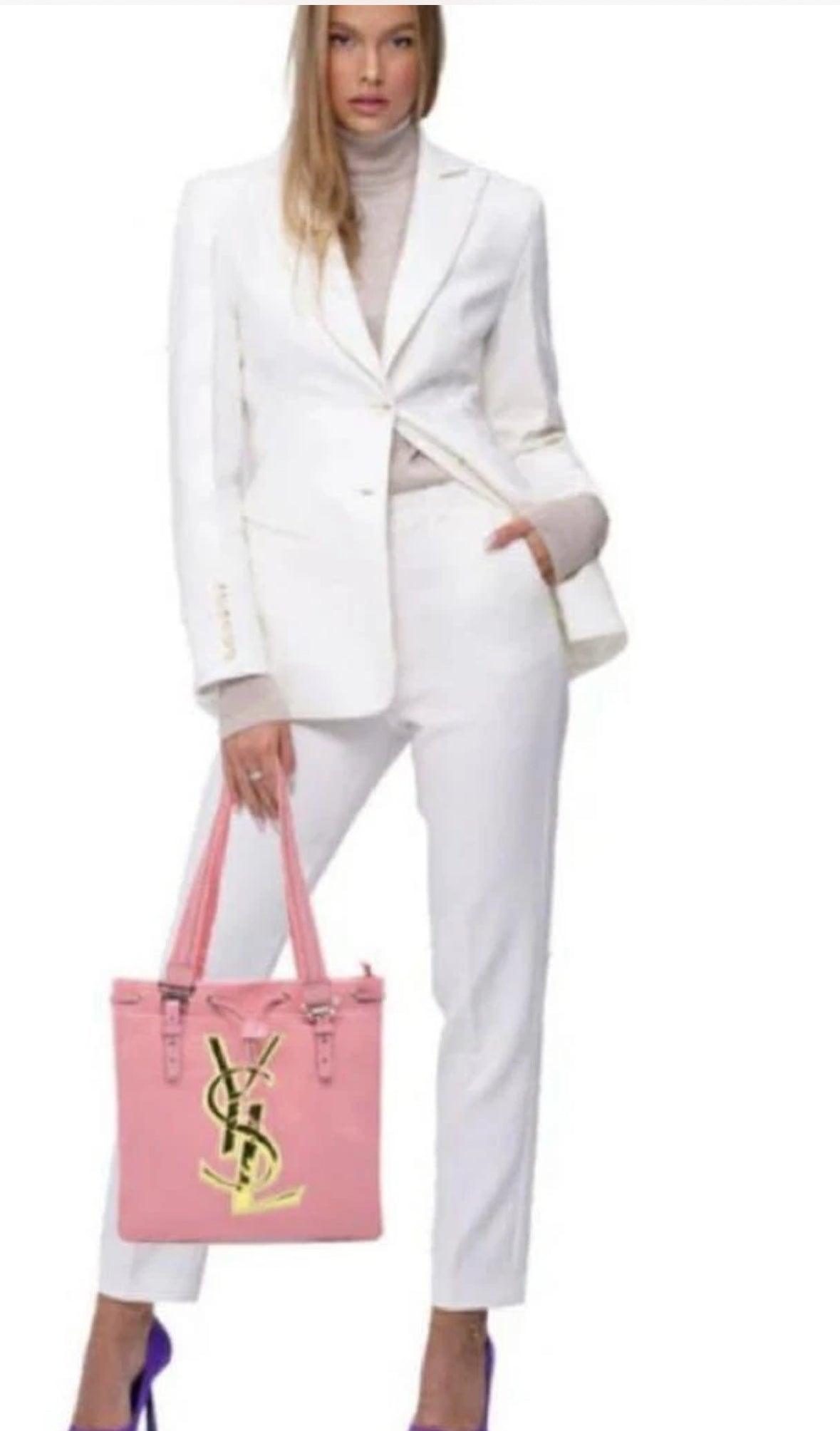 YSL Beauté Pink Canvas Tote Bag – NWT | Limited Edition Designer Shoulder Bag