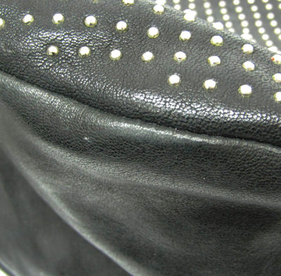 Jimmy Choo Black Leather Shoulder Bag with Studded Detailing – Pre-Loved