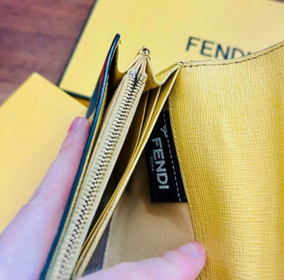 Fendi Multicolor Zucca Coated Canvas Wallet
