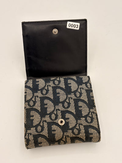 Christian Dior Trotter Canvas Trifold Wallet