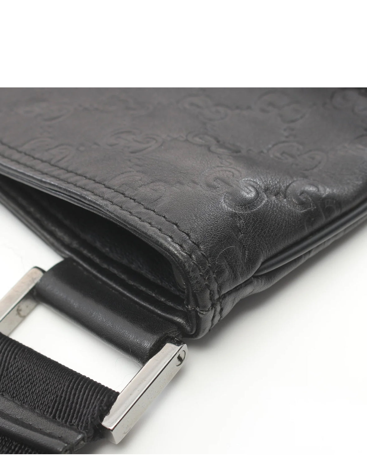 Gucci Black Leather and Nylon Crossbody bag