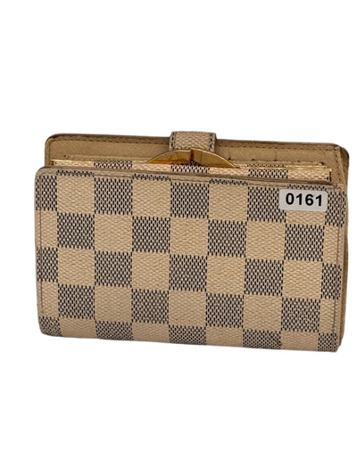 Louis Vuitton Damier Azur Compact Kiss Lock Wallet