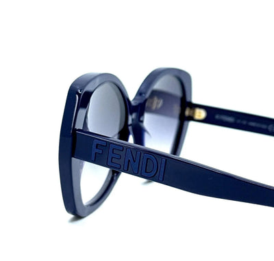 Fendi  Oversized Sunglasses – Navy Blue with Gradient Lenses