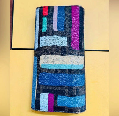 Fendi Multicolor Zucca Coated Canvas Wallet