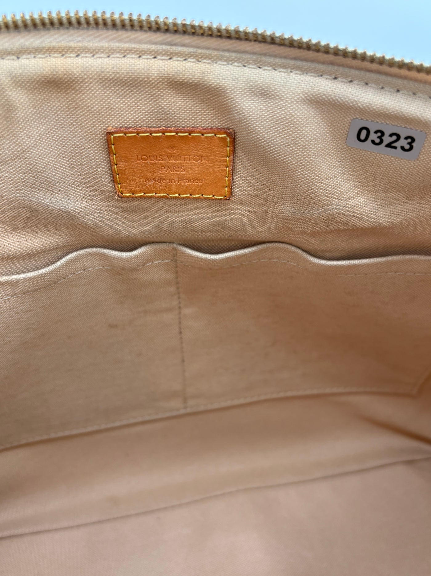 Louis Vuitton Siracusa MM Damier Azur Handbag with Dustbag