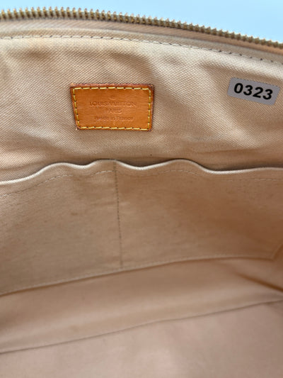 Louis Vuitton Siracusa MM Damier Azur Handbag with Dustbag