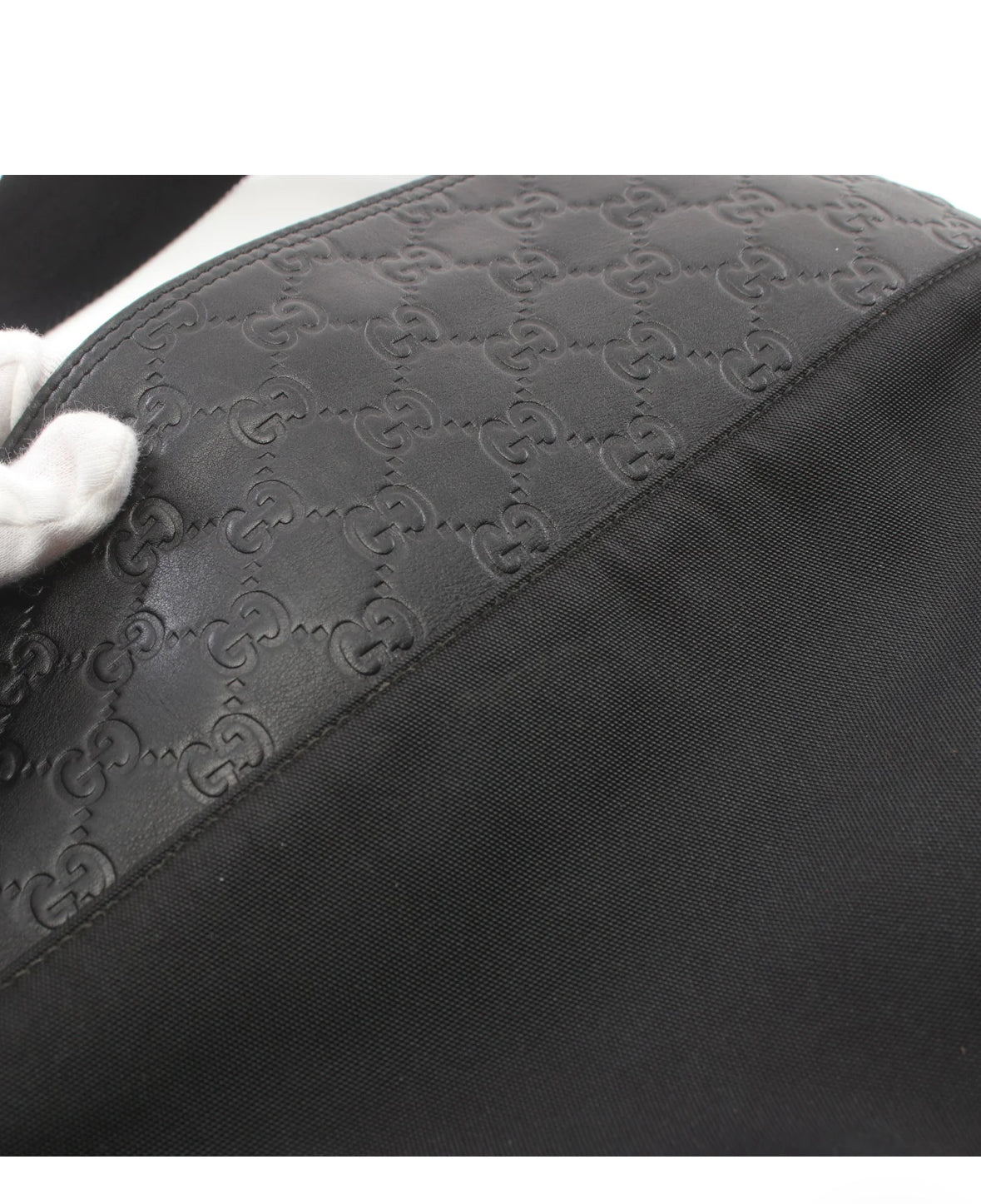 Gucci Black Leather and Nylon Crossbody bag