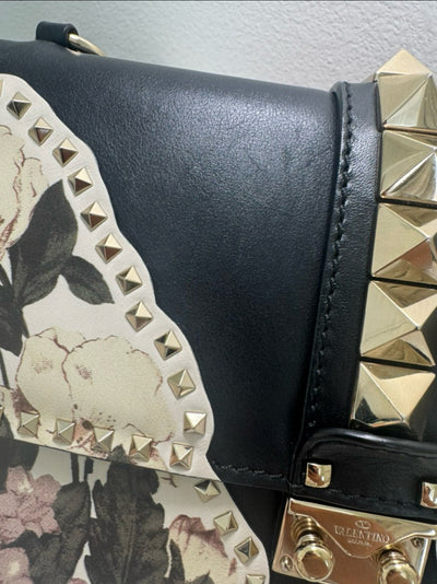 Valentino Glam Lock Small Kimono 1997 Print Shoulder Bag – Preowned