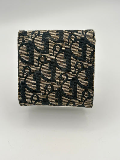 Christian Dior Trotter Canvas Trifold Wallet