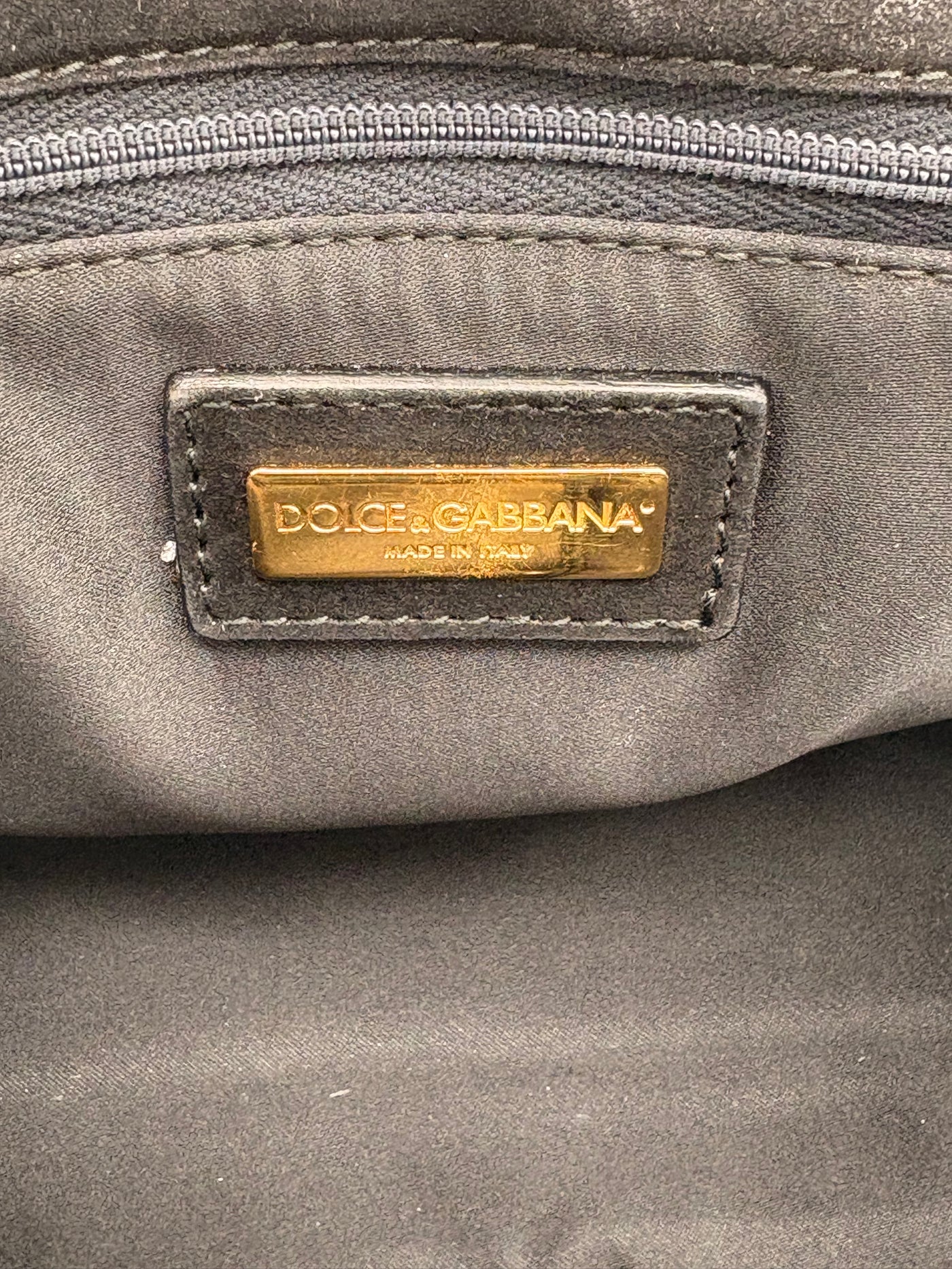 Dolce & Gabbana Miss Charles Shoulder Bag – Silver Sequined Leather
