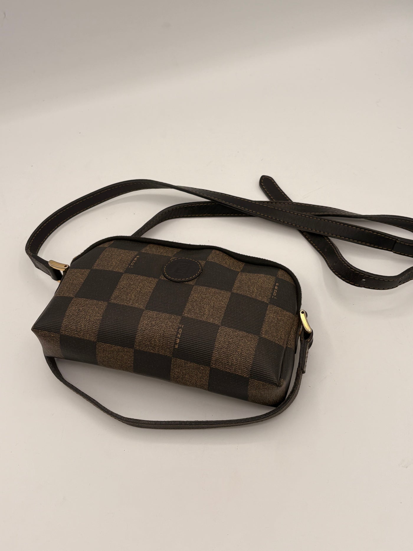 Fendi Monogram Checkered crossbody bag