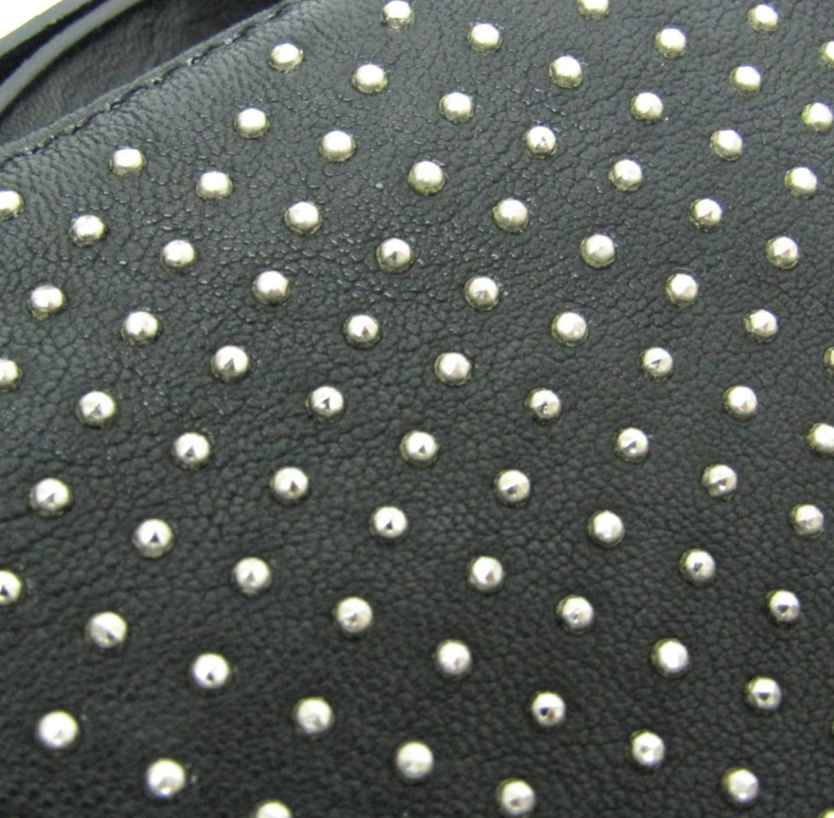 Jimmy Choo Black Leather Shoulder Bag with Studded Detailing – Pre-Loved