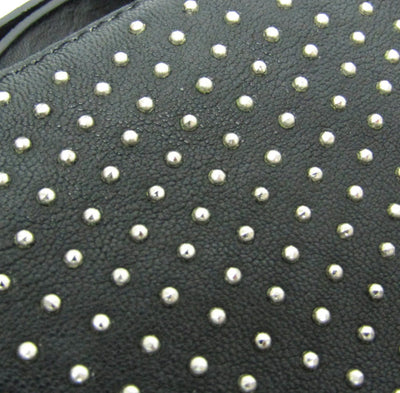 Jimmy Choo Black Leather Shoulder Bag with Studded Detailing – Pre-Loved