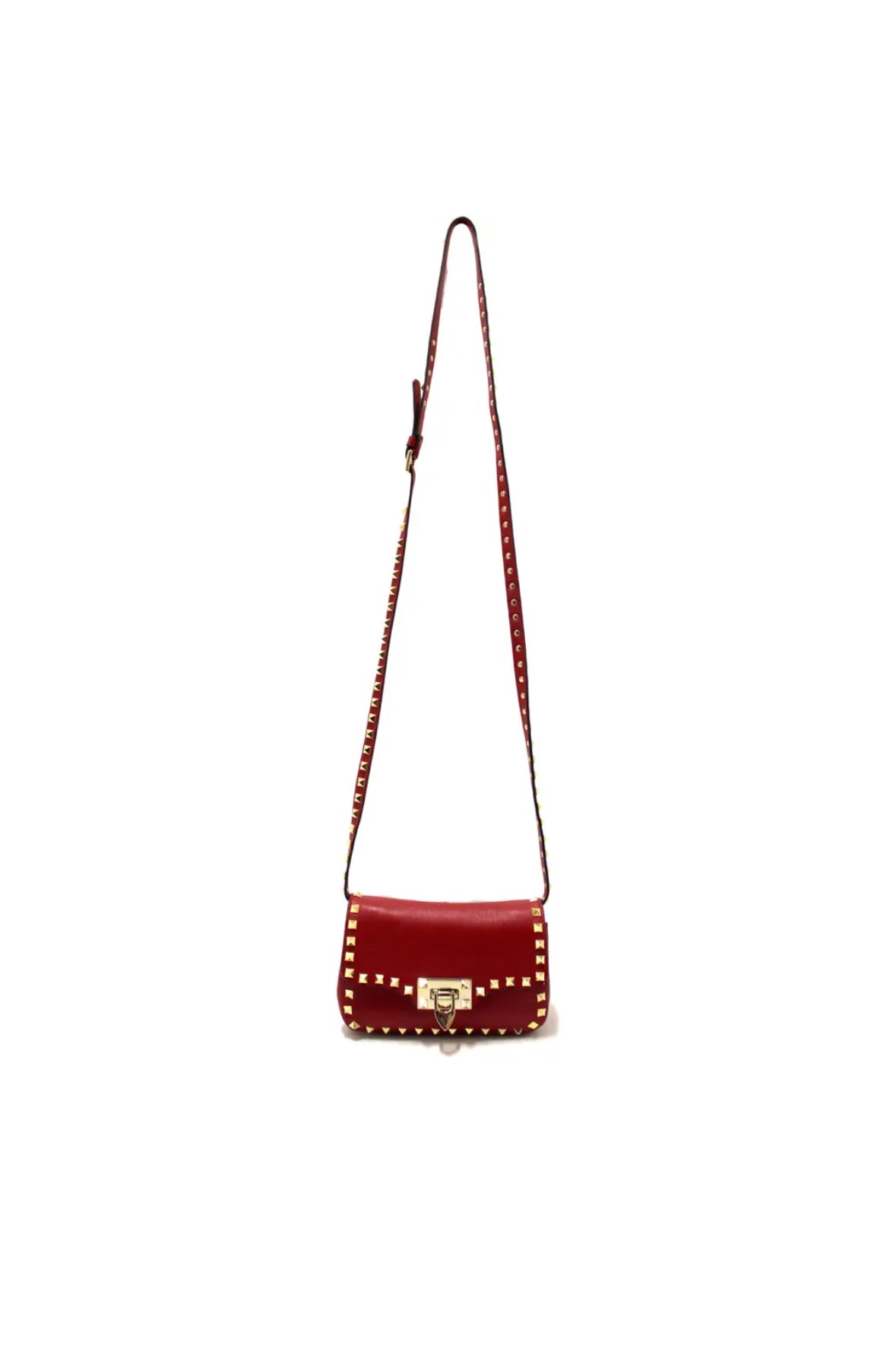 Valentino Garavani Red Leather Crossbody Bag