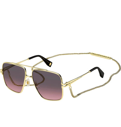MARC JACOBS SUNGLASSES GOLD BLACK/BROWN PINK SF