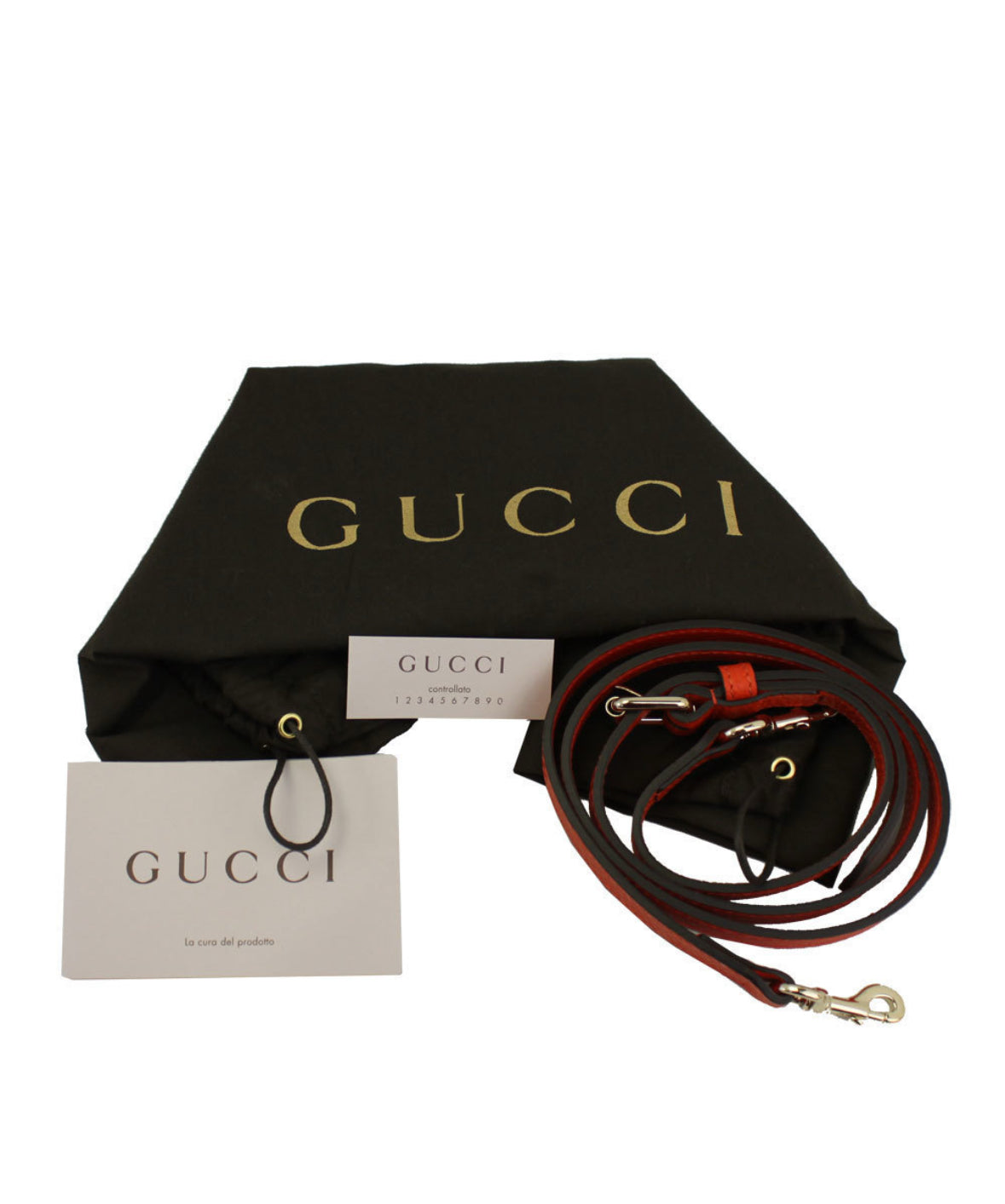 Gucci Orange Leather GG Charm Dome Two Way Satchel Bag