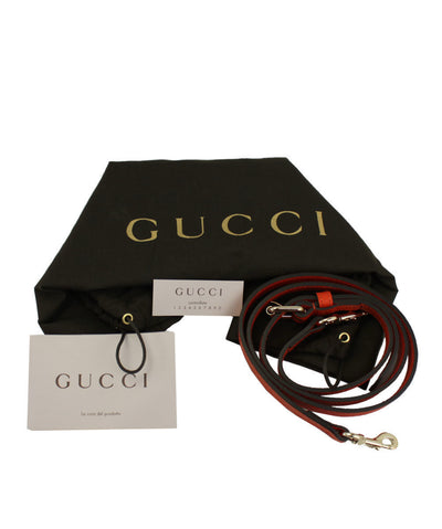 Gucci Orange Leather GG Charm Dome Two Way Satchel Bag