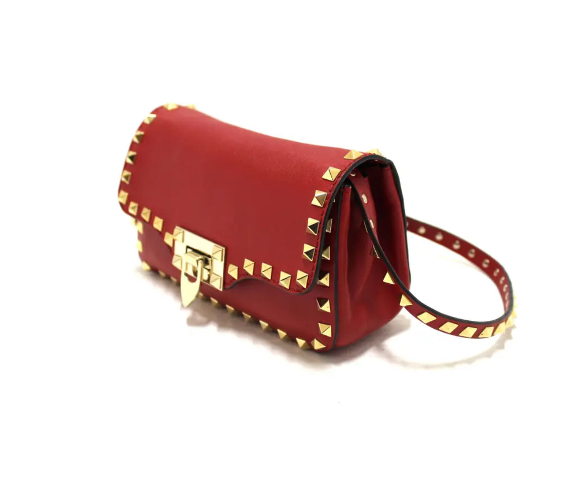 Valentino Garavani Red Leather Crossbody Bag