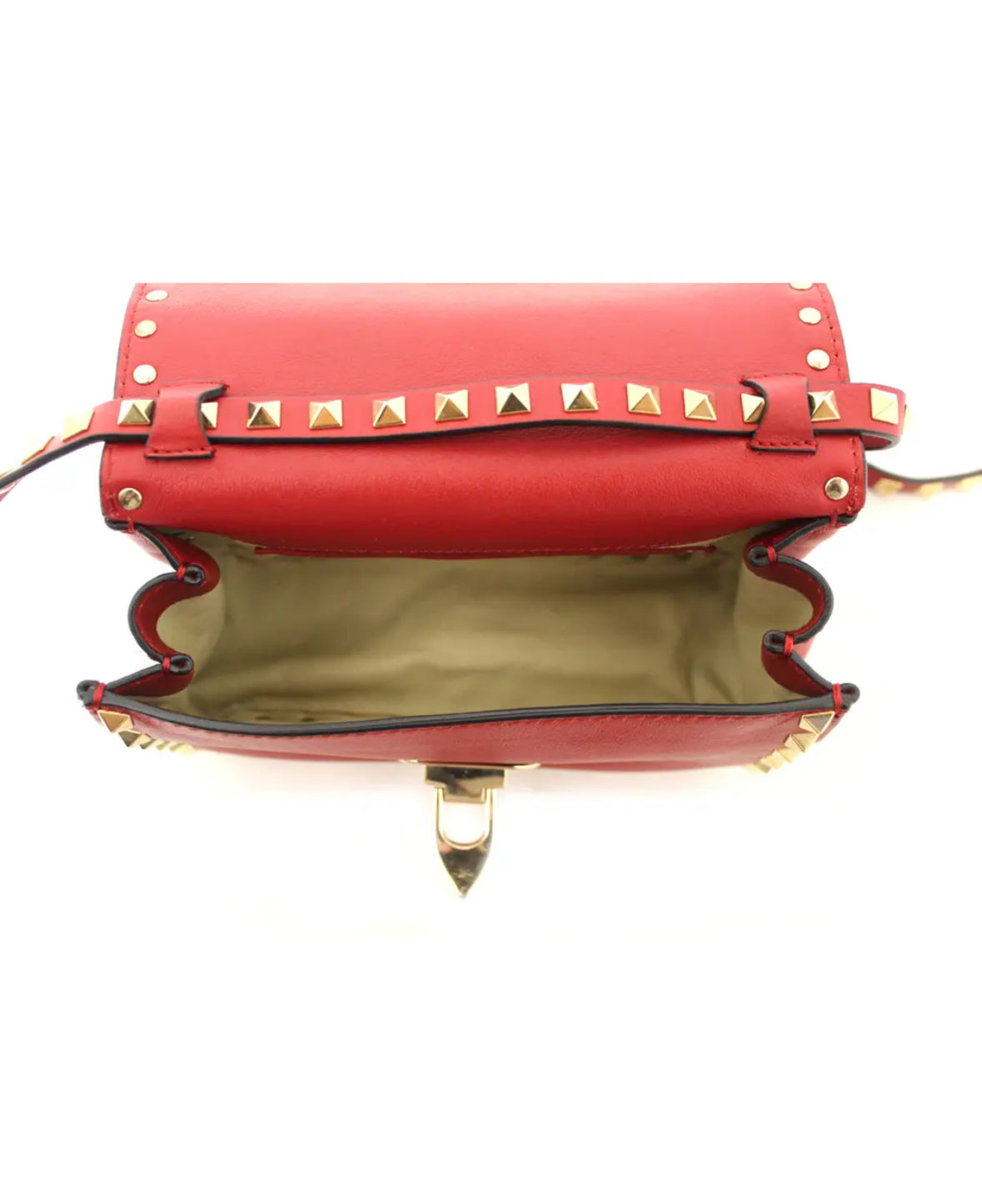 Valentino Garavani Red Leather Crossbody Bag