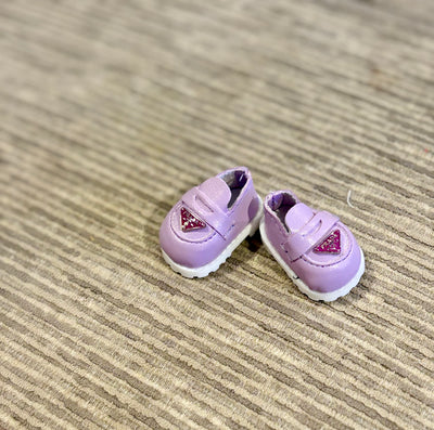 Lavender Luxury-Inspired Doll Shoes – Doll Not Included